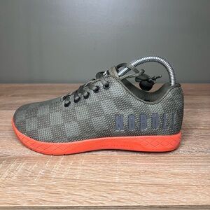 NOBULL Superfabric Trainer Green Orange Cross Training Shoes Women 7.5